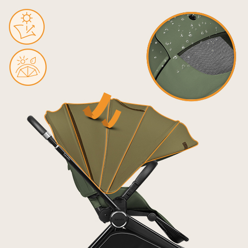 Lionelo Mika Plus Green Olive — Buggy
